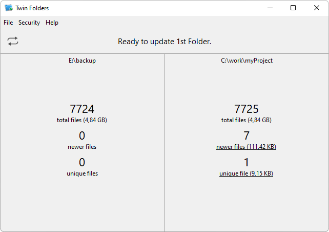 Twin Folders screenshot